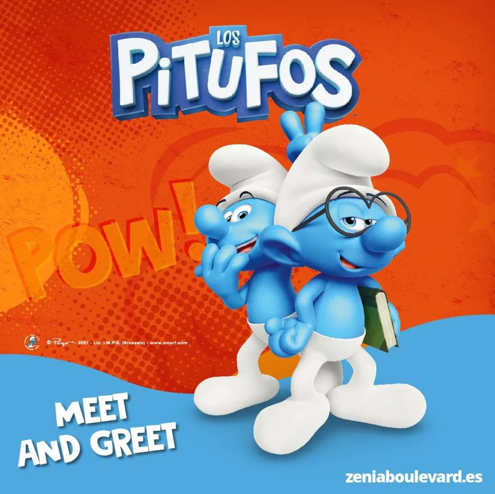 Los Pitufos en Centro Comercial Zenia Boulevard