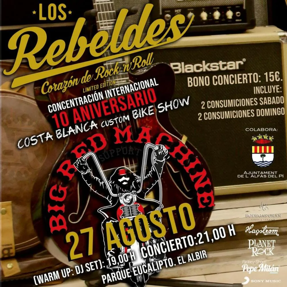 Los Rebeldes en concierto