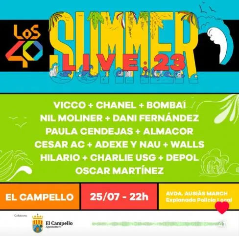 LOS40 Summer Live 2023 - Campello