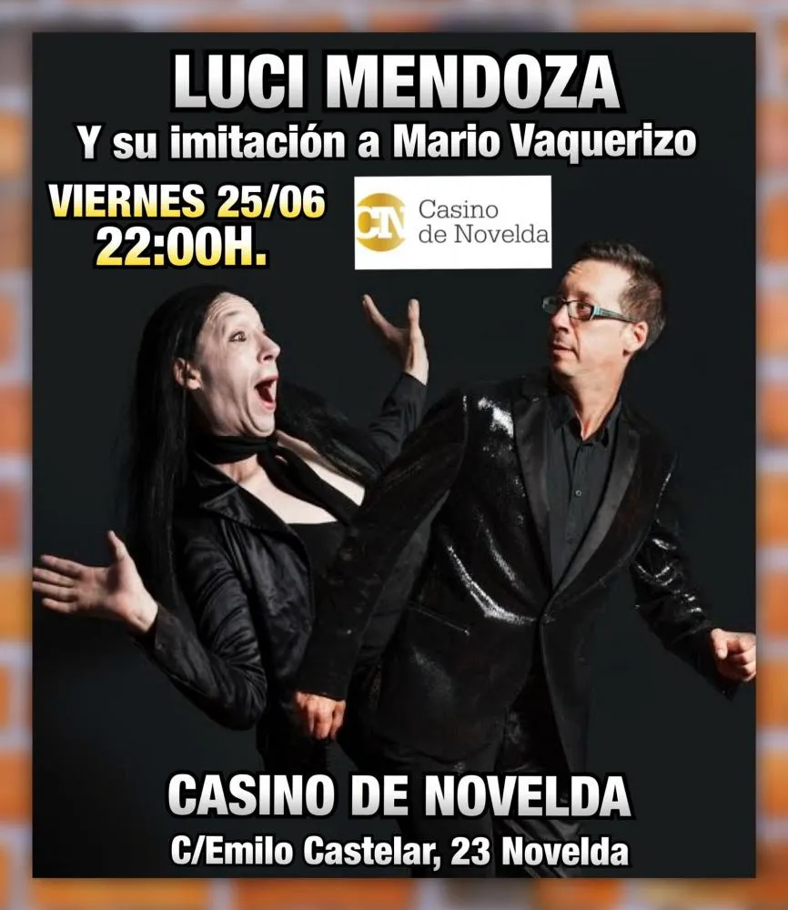 Luci Mendoza y su imitación a Mario Vaquerizo