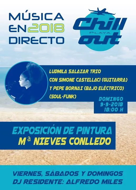Ludmila Salazar trío con Simone Castellaci y Pepe Bornai en concierto