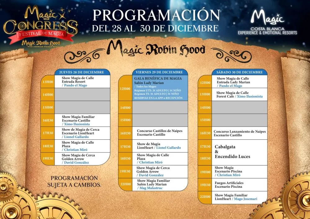 Magic Congress Festival de Magia - 28 al 30 diciembre