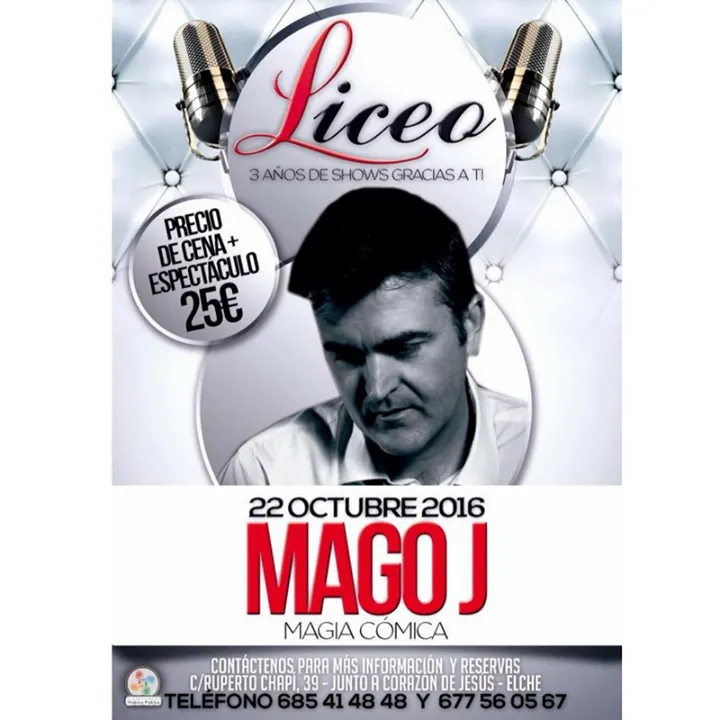 Mago J - Cena espectáculo