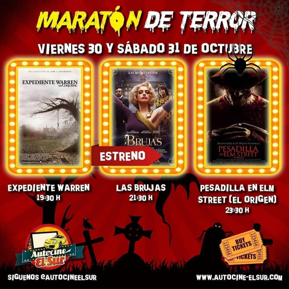 Maratón de cine de Terror en Autocine El Sur