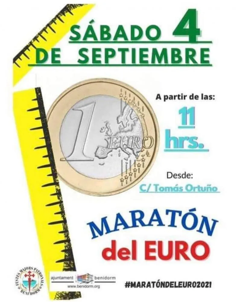 Maratón del euro en Benidorm