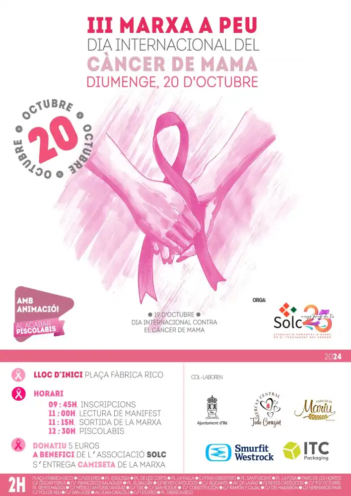 Marcha a Peu - Por el cáncer de mama Ibi 2024