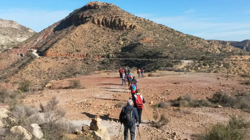 Marcha Nórdica Peña Negra en la sierra de Crevillente