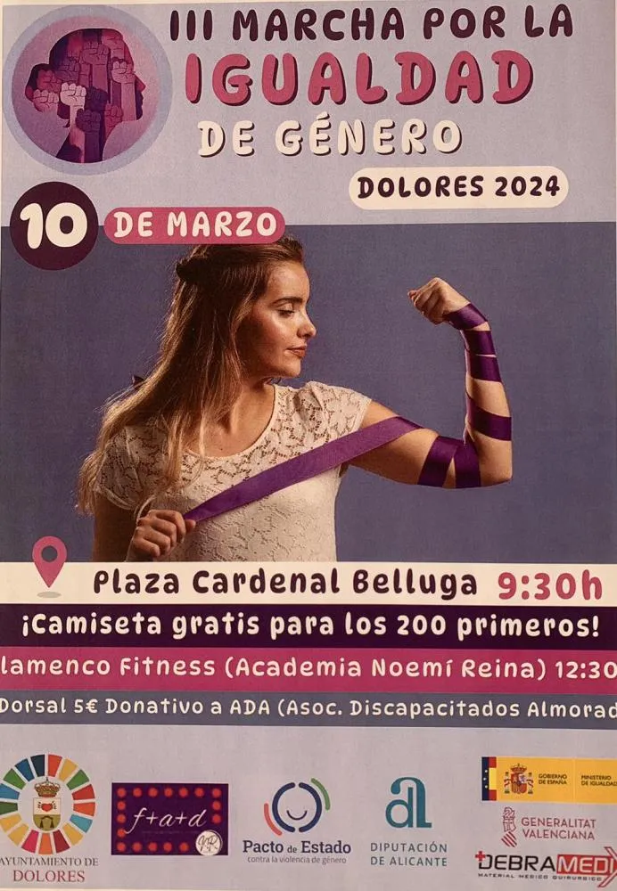 Marcha por la igualdad de género Dolores 2024