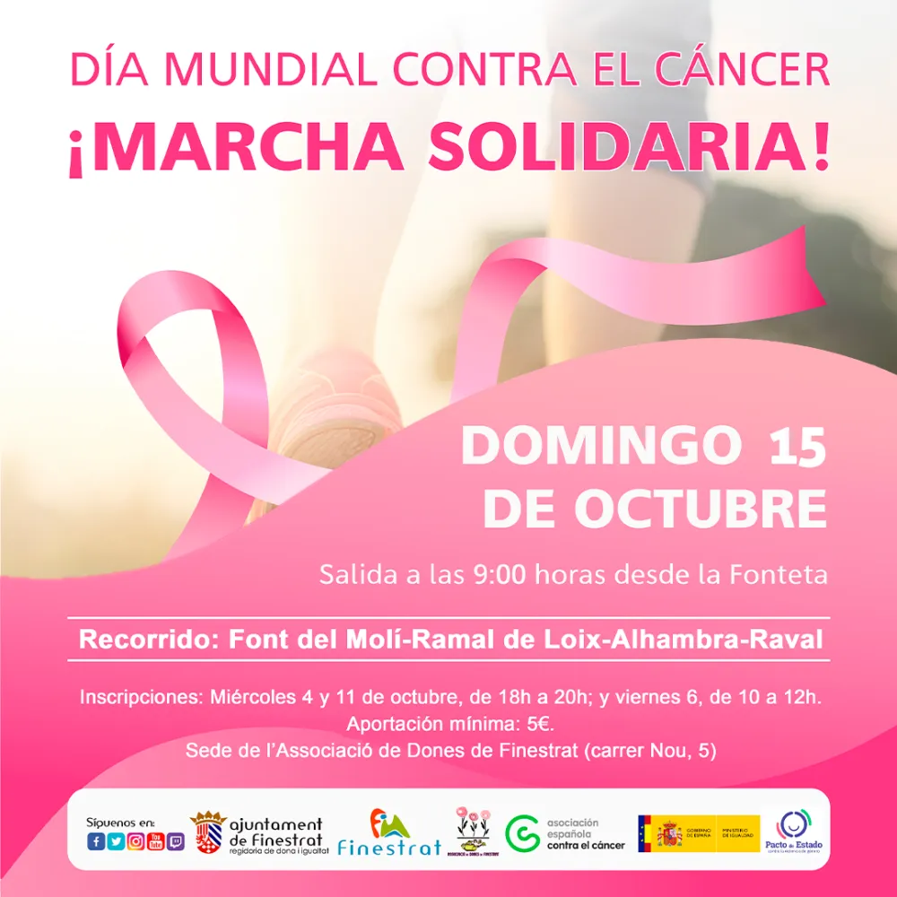 Marcha solidaria contra el cáncer.