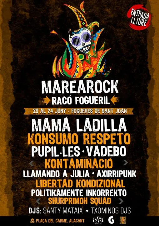 Marearock Racó Fogueres 2018 - Programación