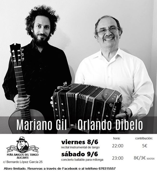 Mariano Gil, Orlando Dibelo Peña Del Tango Alicante