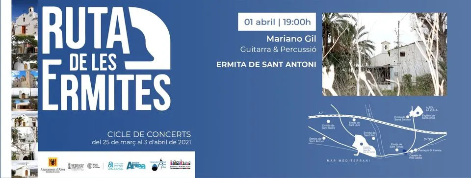 Mariano Gil (guitarra & percussió)  Ruta de les Ermites Altea 2021