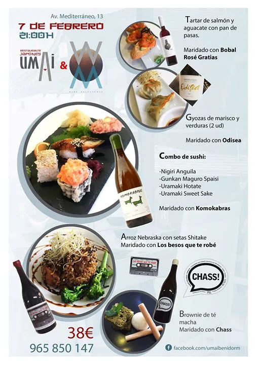 Maridaje Umai & Wine Multiverse