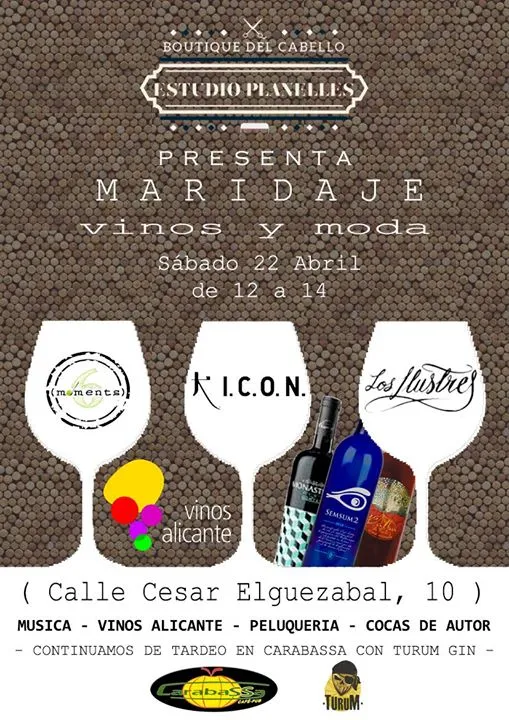 Maridaje Vinos y Moda
