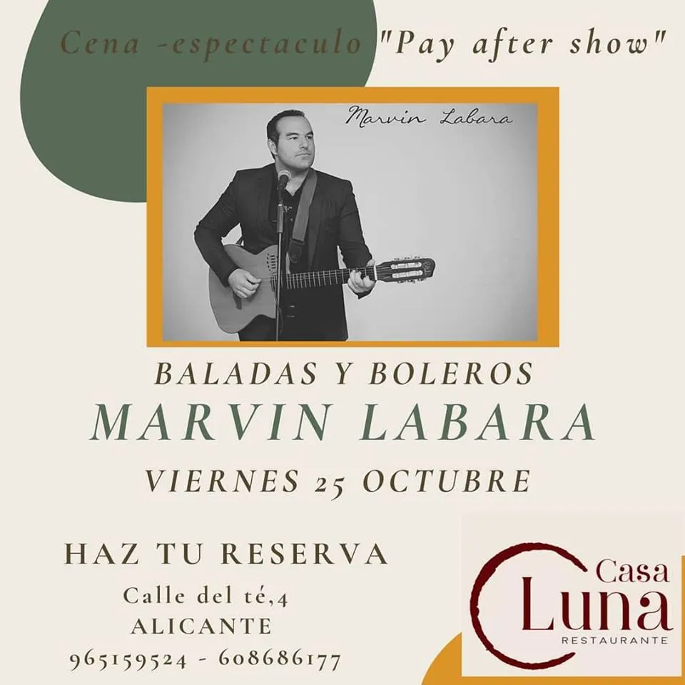 Marvin Labara en Casa Luna