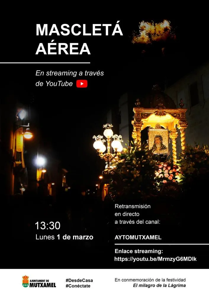 Mascletá Aérea Mutxamel Milagro de la Lágrima 2021
