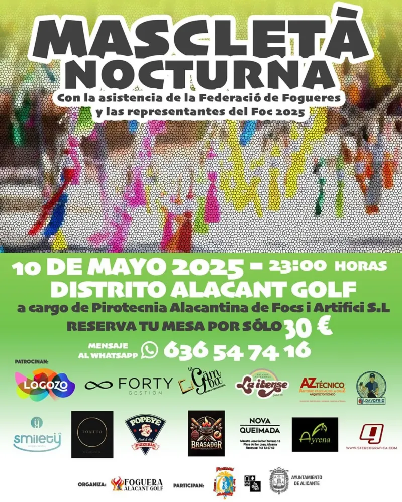 Mascletá Nocturna Foguera Alacant Golf