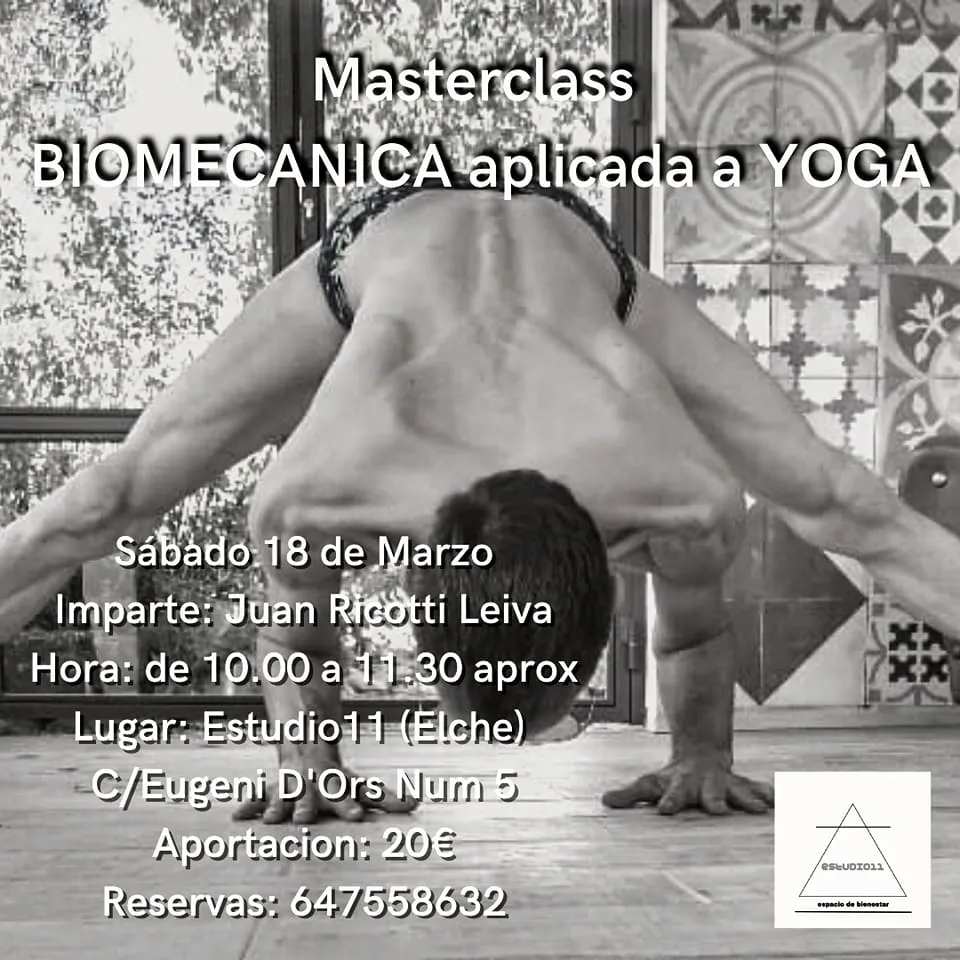 Masterclass de Biomecánica aplicada al yoga