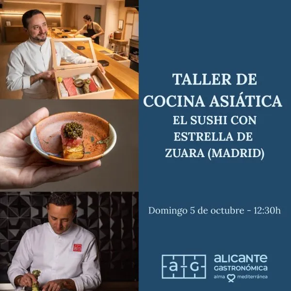 Masterclass: Taller de Cocina Asiática: el Sushi con Estrella de Zuara (Madrid) ► Alicante Gastronómica