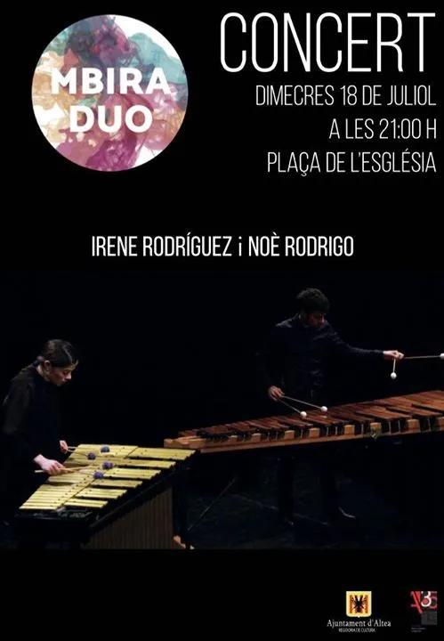 Mbira Duo en concierto en Altea