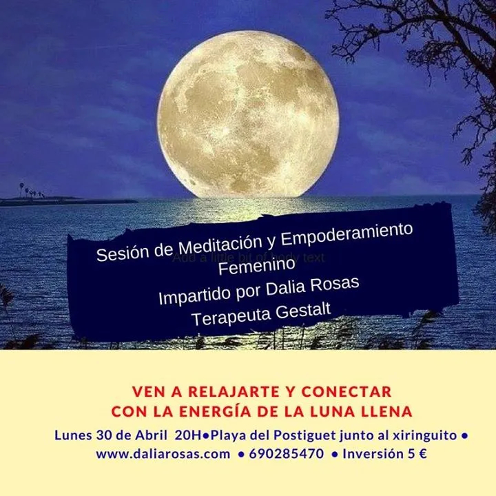 Meditación de Luna Llena en Alicante