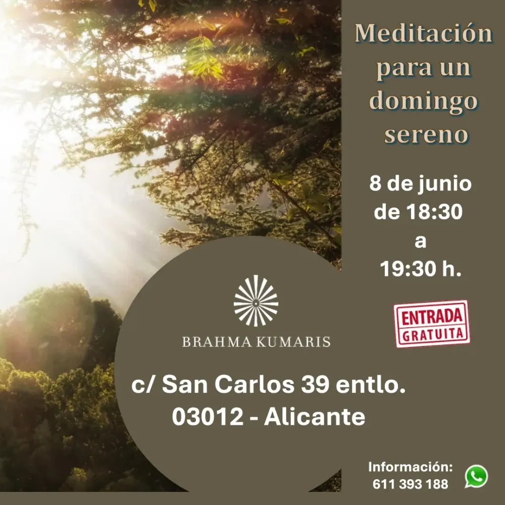 Meditación para un domingo sereno