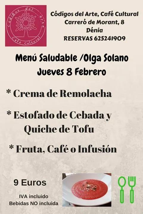 Menú Saludable Jueves 8 Febrero en Dénia