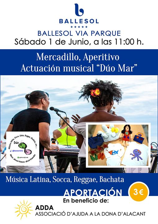 Mercadillo, Aperitivo y Actuación Musical en Alicante