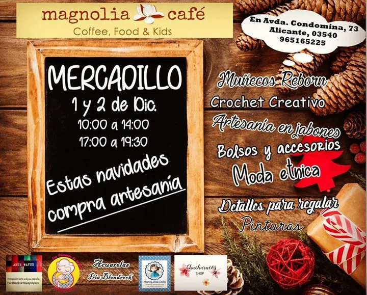 Mercadillo de Navidad en Magnolia Café Playa