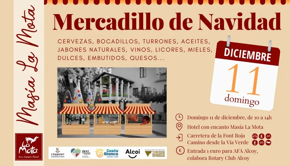 Mercadillo de Navidad Masia La Mota 11 de diciembre