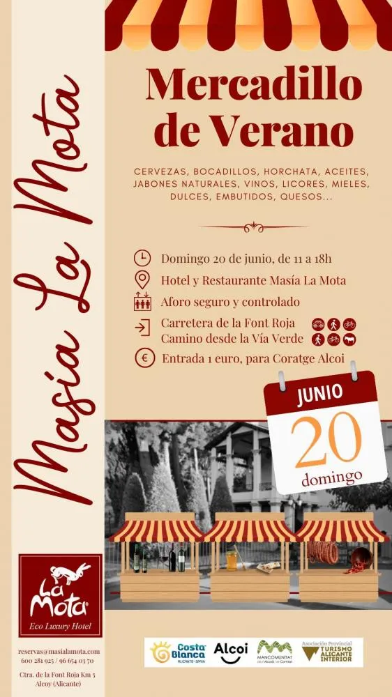 Mercadillo de verano en Masía de la Mota