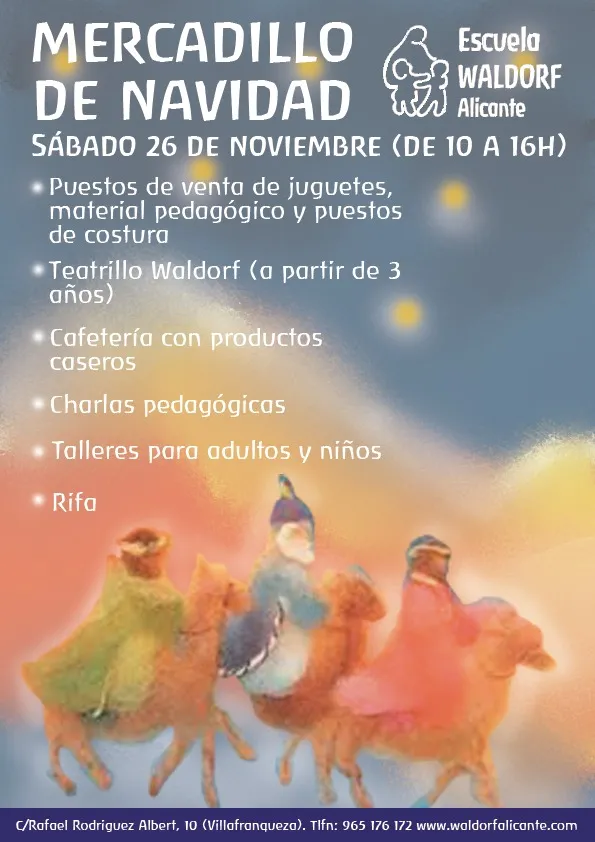 Mercadillo Navidad Escuela Waldorf Alicante
