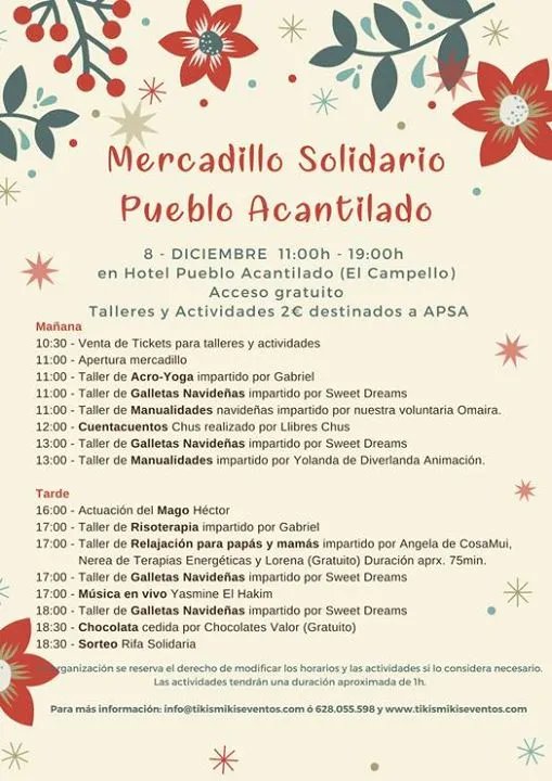 Mercadillo Solidario en Pueblo Acantilado