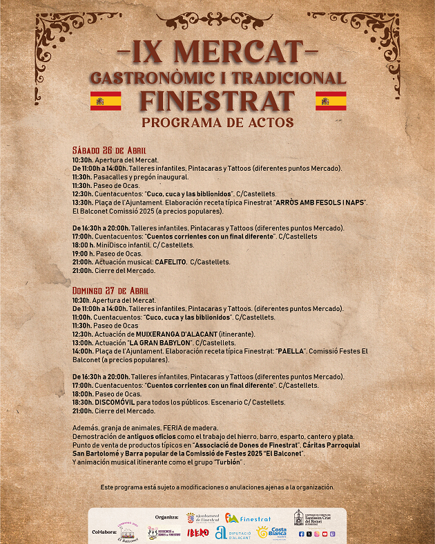 Mercado Gastronómico y Tradicional Finestrat 2025