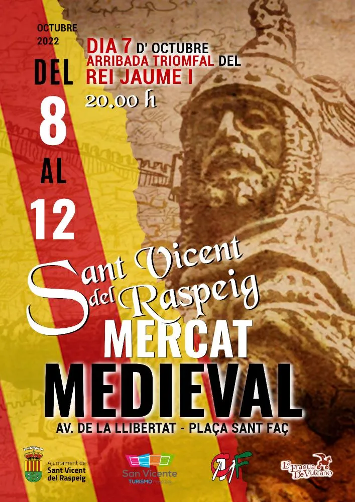 Mercado Medieval Sant Vicent Medieval 2022 y actividades 9 de octubre