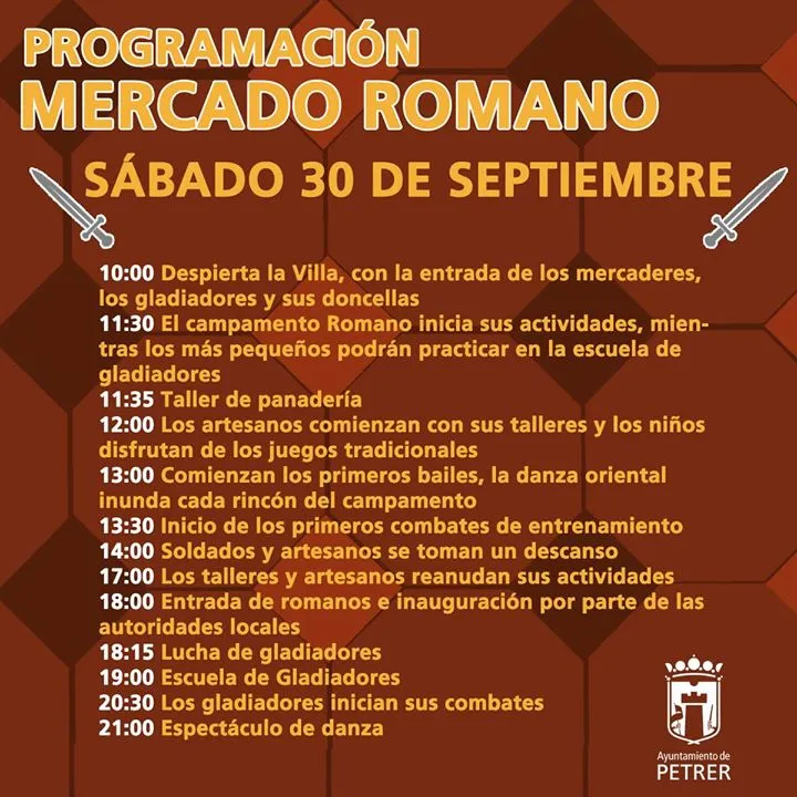 Mercado Romano Villa Petraria (Programación)
