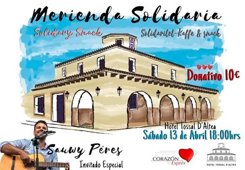 Merienda Solidaria en Altea con Sauwy Péres