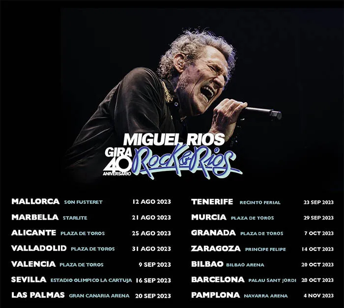 Miguel Ríos en Alicante - Gira 40 Aniversario Rock&Ríos