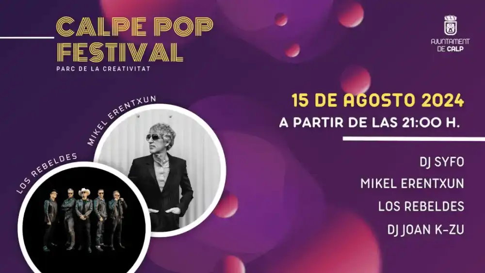 Mikel Erentxun + Los Rebeldes + Dj Syfo + Dj K-zu ► Calp Pop Festival