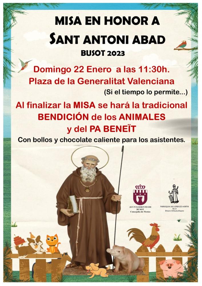 Misa en Honor a Sant Antoni Abad Busot 2023