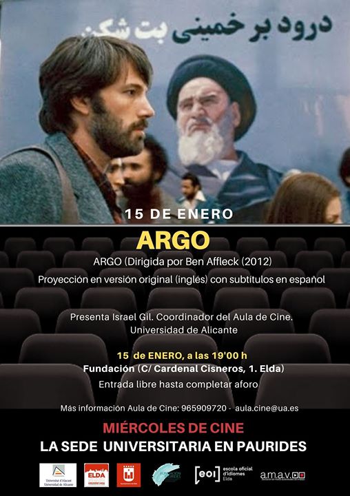 Miércoles de cine de la Sede en Paurides: ARGO (2012)