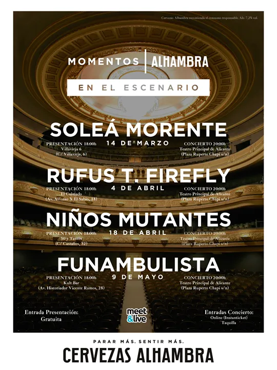 Momentos Alhambra 2018 en el Escenario en Alicante