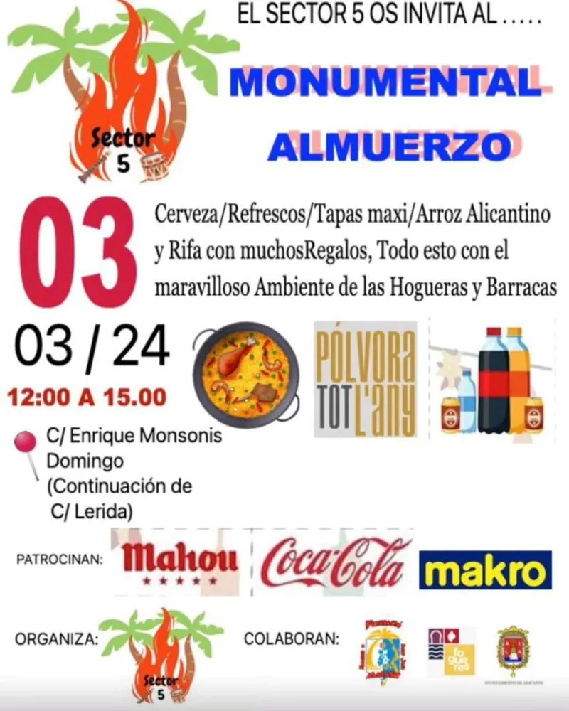 Monumental Almuerzo Carolinas Altas