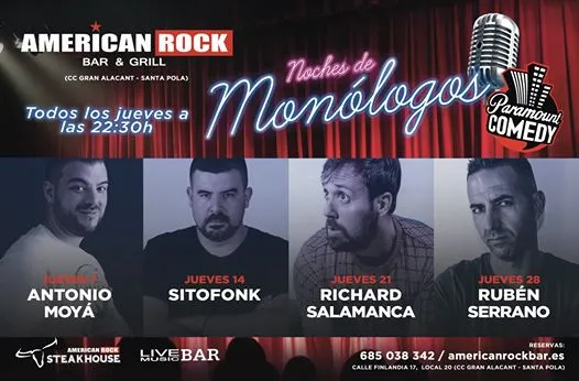 Monólogos american rock bar sitofonk