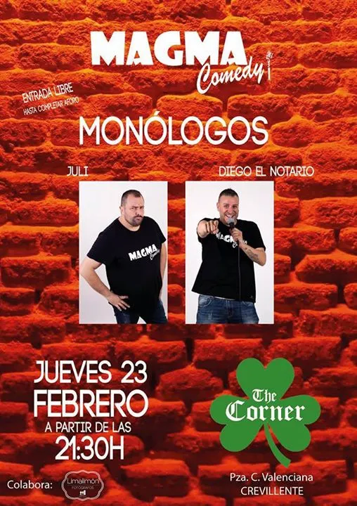 Monólogos en The Corner - Monólogos Alicante