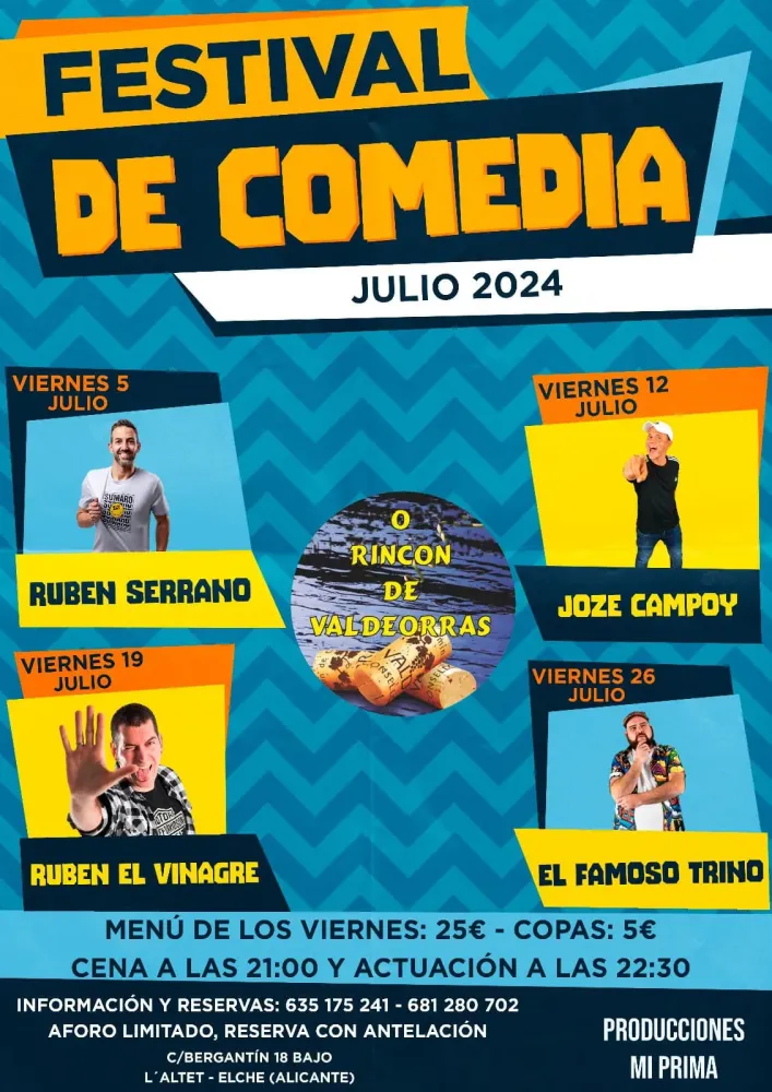 Monólogos Julio 2024 ► Festival de comedia O Rincon De Valdeorras