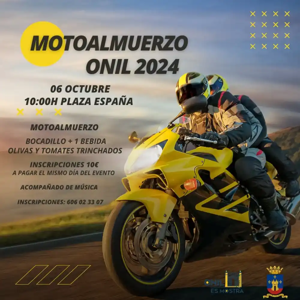 Moto almuerzo Onil 2024