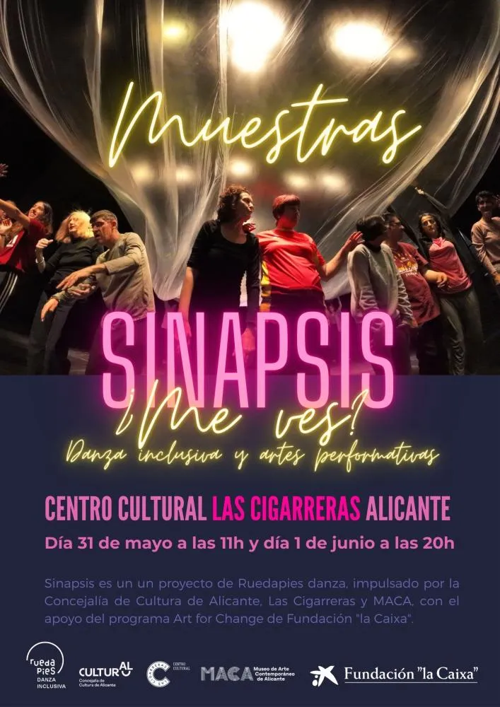 Muestras del proceso creativo "Sinapsis. Danza Inclusiva y Artes Performativas"