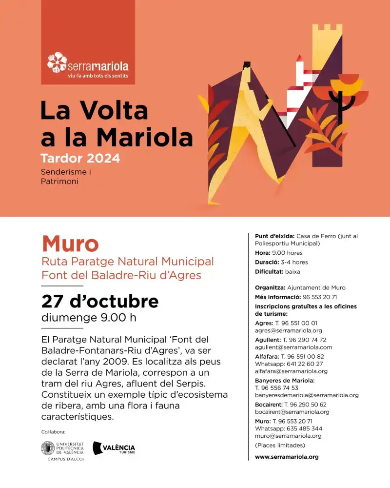 Muro ► La Volta a la Serra de Mariola - Otoño 2024