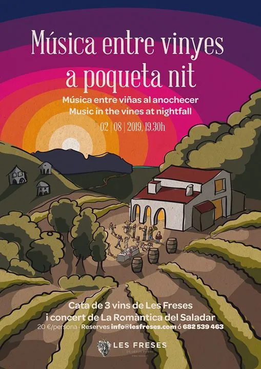 Música entre vinyes a poqueta nit